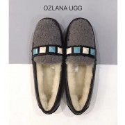 OZLANA UGG OZ3036 撞色柳钉皮饰豆豆鞋